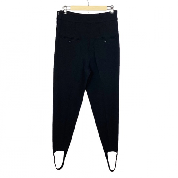 Isabel Marant Nanou Stirrup Wool-Blend Pants Size 42/US 10 Black - Picture 7 of 11